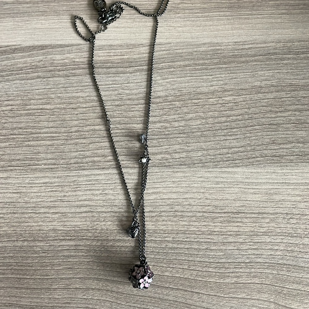 Juicy Couture Dark garden Charm Necklace
